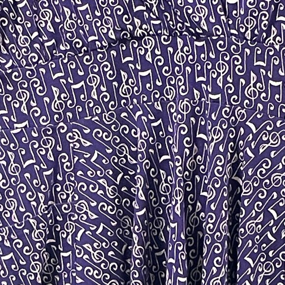 EFFIE'S HEART "Vaudeville" Musique Jersey Sleeveless Dress, Purple - XL - Picture 3 of 9